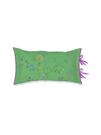 PIP STUDIO | Kissen gefüllt BUSTANI 35x60cm White | dunkelgrün
